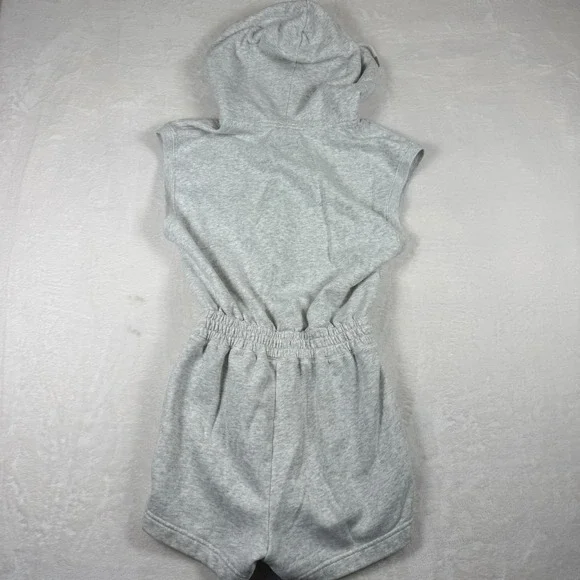 Abercrombie & Fitch Sleeveless Hoodie Fleece Romper Size Small Tall Coverup - Picture 3 of 4